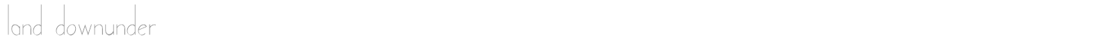 Land Downunder font preview